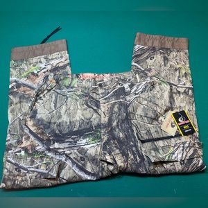 Mossy Oak Camo Cargo Hunting Pants Adjust Ankle Scent Control Drawstring…